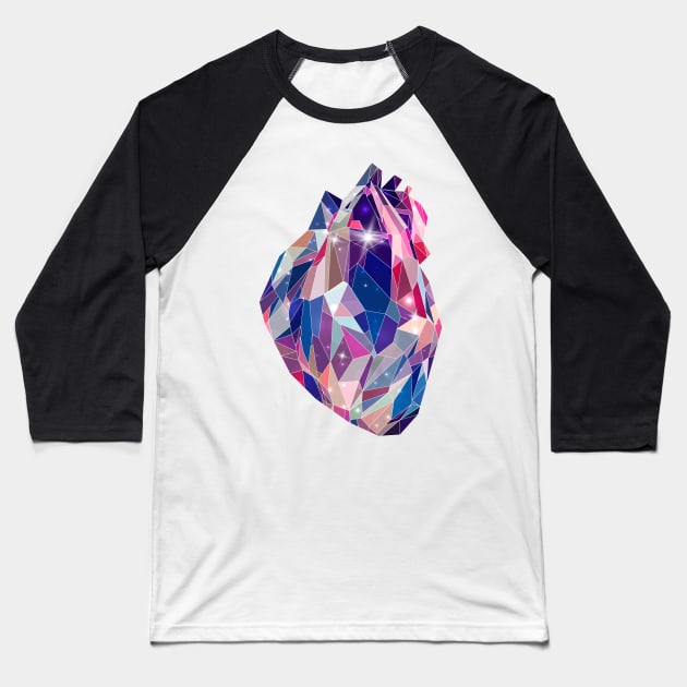 Stellar Heart Baseball T-Shirt by exya